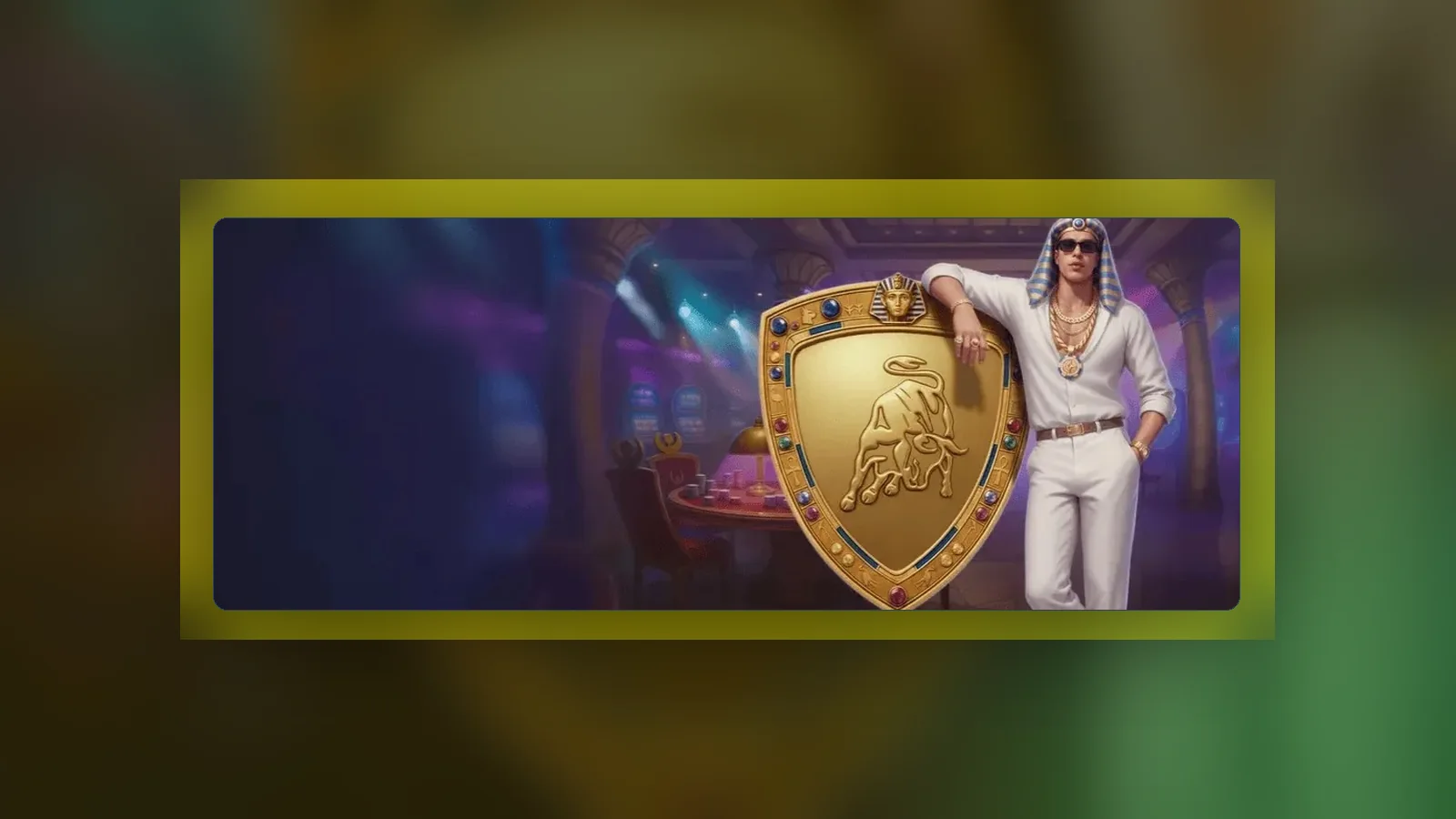 Il banner promozionale di Realz con lo scudo del marchio, mostrato nella parte alta della lobby